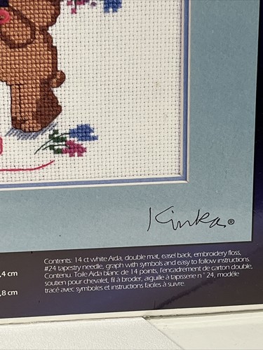YOU'RE SPECIAL Kit de Punto de Cruz DISEÑOS PARA LA AGUJA con Doble Estera KINKA Nuevo - Imagen 4 de 5