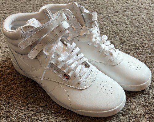 Reebok Freestyle Hi Women’s Athletic Shoe High Top Sneakers White Size 6.5 - Picture 2 of 8