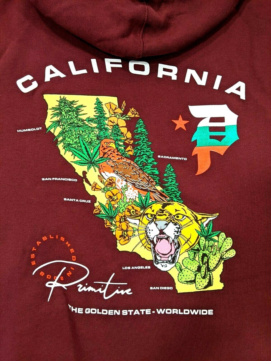 Burgundy store primitive hoodie