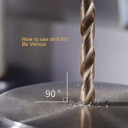 Trapano Trapano Cobalto 7/64" HSS M35 Co Twist Jobber Metalmeccanico Acciaio Trapano-10pz - Foto 7 di 10