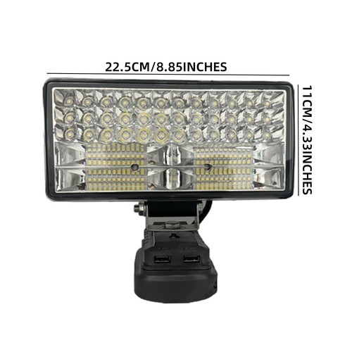 84LED Work Light For Makita 18V Battery Workshop Flashlights 2 USB Torch Camping - Picture 10 of 10