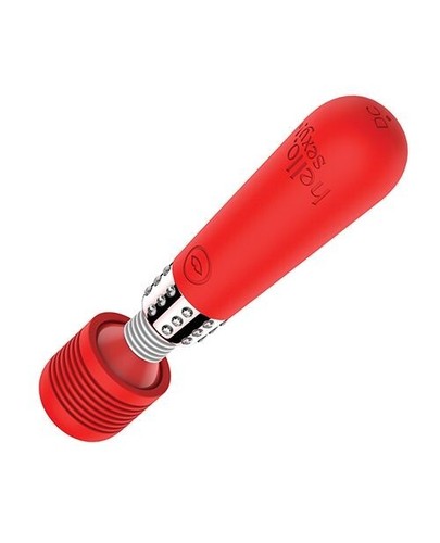 Mini masajeador de varita Hello Sexy Bling Bling - Vibrador portátil de lirio tigre rojo - Imagen 4 de 4