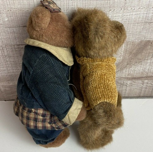 Vintage Konvolut 2 Boyds Bär 7 Zoll Plüsch Junge und Mädchen - Bild 8 von 10