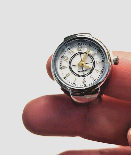 Fashion Mini Quartz Watch Finger Ring For Men Women Jewelry Gift - Picture 2 of 3