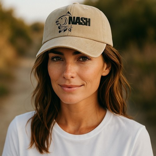 Nash Baseball Caps khaki And Pink Fishing Tackle His & Hers Baseball Carp Cap - Picture 3 of 7