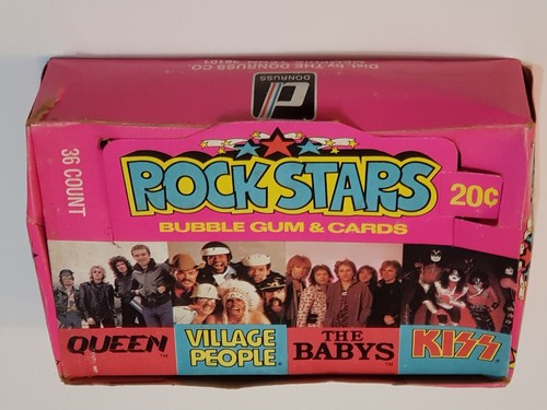 1979 "Rock Stars" Donruss Empty Display Box KISS Gene Paul Ace QUEEN (#97) - Picture 9 of 24