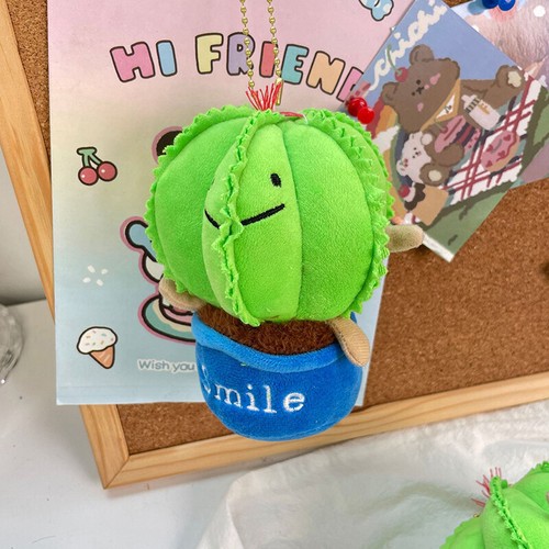 Cartoon Cactus Plush vendre Toy Keychain Cartoon Cactus Doll Pendant Key Ring Bag De-wf