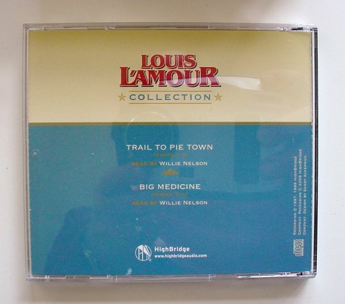 Louis LAmour CD Collection 7 Stories 4 Compact Discs Willie Nelson Wood Box XLNT - Picture 5 of 6