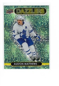 2021-22 Upper Deck Dazzlers Green #DZ-93 Auston Matthews