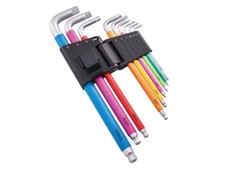Faithfull 9 Piece Colour Coded Hex Key Set XMS24HEXKEYS