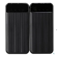 Power To Go 10,000mAh Power Bank 2-pack with Phone Stand & Cables