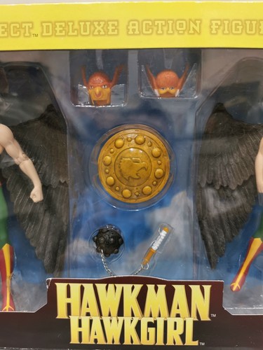 DC Direct Hawkman & Hawkgirl Deluxe Action Figure Set - Golden & Silver Age - Picture 3 of 9