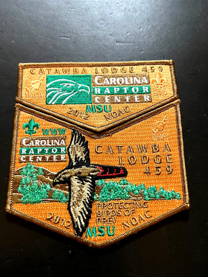 OA CATAWBA LODGE 459 2012 NOAC CAROLINA RAPTER CENTER TWO PIECE SET