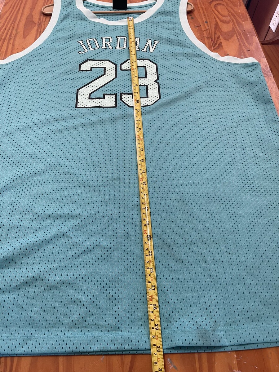 Michael Jordan Jersey 23 XL Turquoise UNC Colors MJ Bulls
