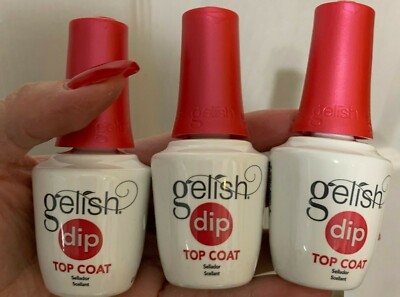 Gelish Dip Essentials :: #4 Top Coat - Pack of 3pcs x 0.5oz (15ml)