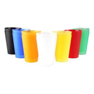 Plastik Trinkbecher 0 4 L Partybecher Becher Plastikbecher Mehrweg Kunststoff Ebay