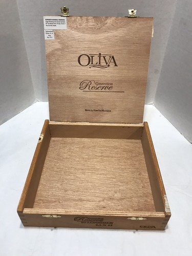 CAJA DE CIGARROS MADERA OLIVA VINTAGE CONNECTICUT RESERVA NICARAGUA - Imagen 6 de 6