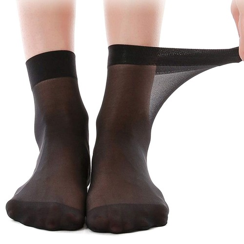 10PCS Women Men Elastic Ankle Socks Lot Sheer Silk Low Cut Short Stockings 5Pair - Picture 8 of 14