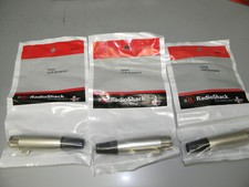 THREE RADIOSHACK 274-0011 3-PIN FEMALE XLR IN-LINE JACK NEW