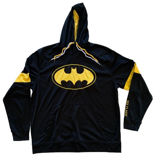 DC Comics Six Flags Batman Pullover Hoodie Men Size XL