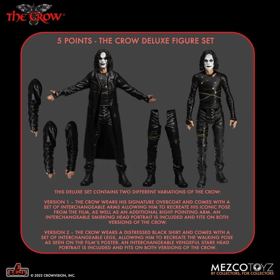 The Crow 5 Points Deluxe Figurine Set 9 CM - Photo 1/1