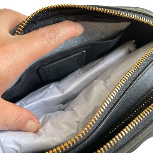 Bolso Bandolera Coach Jes con Acolchado Lineal Hinchado C1569 Negro Dorado Herrajes - Imagen 14 de 15