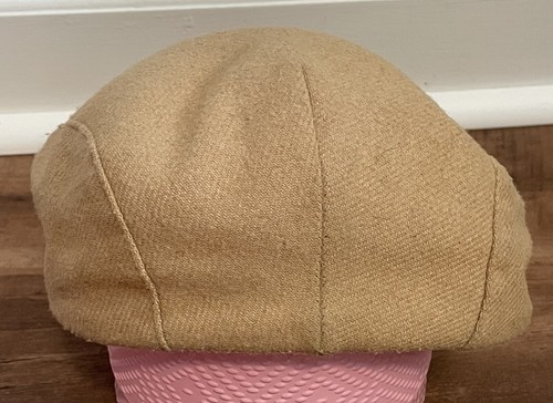 Country Gentleman Water Repellant Men's Medium Newsboy Cabbie Flat Cap Hat Khaki - Picture 4 of 6