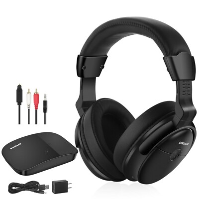 SIMOLIO Wireless TV Headphones for Seniors with Max Comfort, 825D PRO, New