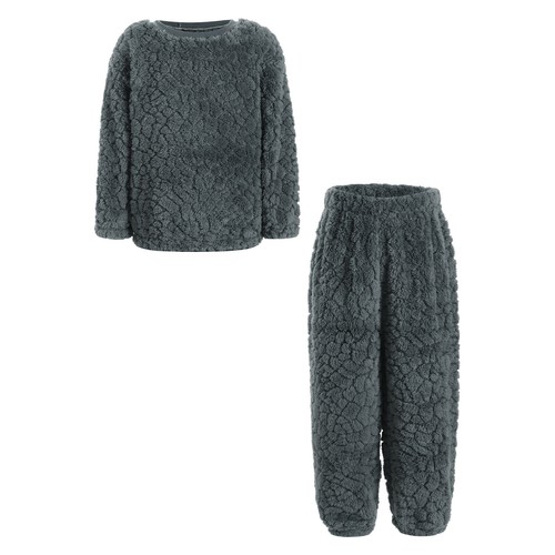Boys Pajamas Elastic Sleepwear 2-14 Years Sets Soft Top With Pants Thicken Warm - Picture 44 of 57