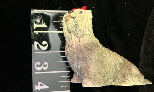 Estatuilla de perro Castagna Yorkshire Terrier de colección hecha en Italia 1988 - Imagen 5 de 11