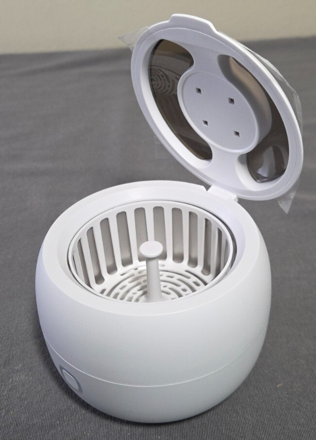 Upgraded Ultrasonic Retainer Cleaner, 45kHz Retainer Cleaner 200ML Dental Clean