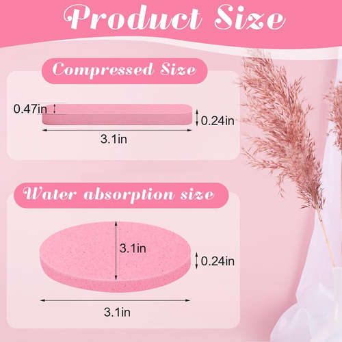 120 Pcs Facial Sponge Compressed, Face Cleansing Sponge Estheticians Compressed - Picture 2 of 12