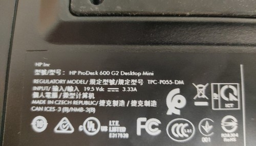 Uc HP ProDesk 600 G2 MINI / Intel Pentium G4400T / 8Go DDR4 / 256Go SSD / Win10 - Photo 8/8