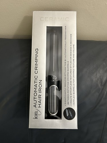 Plancha de pelo automática de cerámica ION crimpadora negra 102001 - Imagen 5 de 7
