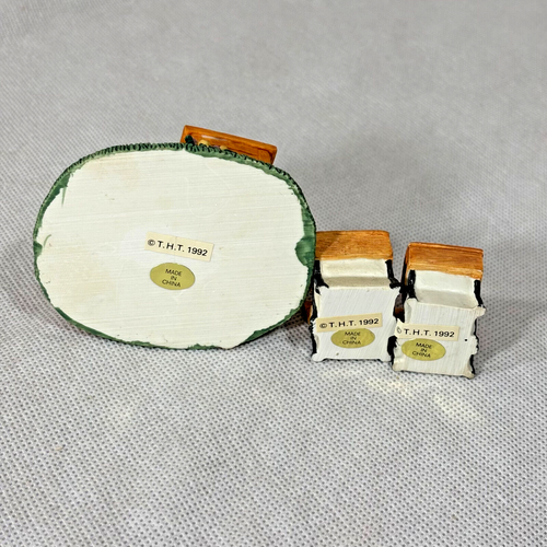 Vintage Easter Bunny Lot of 14 Figurines Cottontale Collection T.H.T. 1992 - Picture 22 of 24