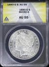 1880-O $1 Morgan Silver Dollar ANACS AU 55 | Micro O