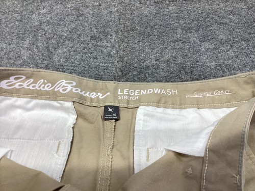 Eddie Bauer Shorts Women 10 Beige Legend Wash Stretch Slightly Curvy Khaki - 第 7/12 張圖片