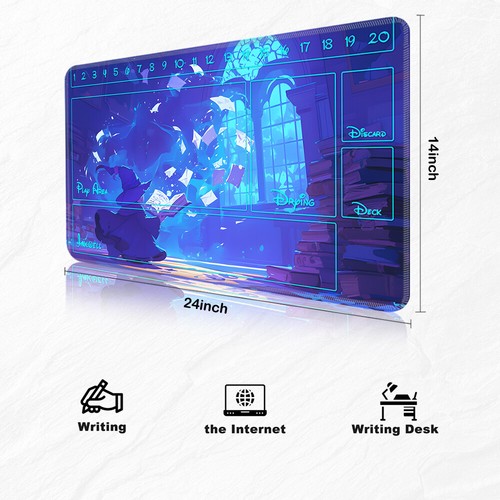 Lorcana Playmat for TCG Free Storage Bag Size 24X14IN Protective Mats DSN10289 - Picture 21 of 36