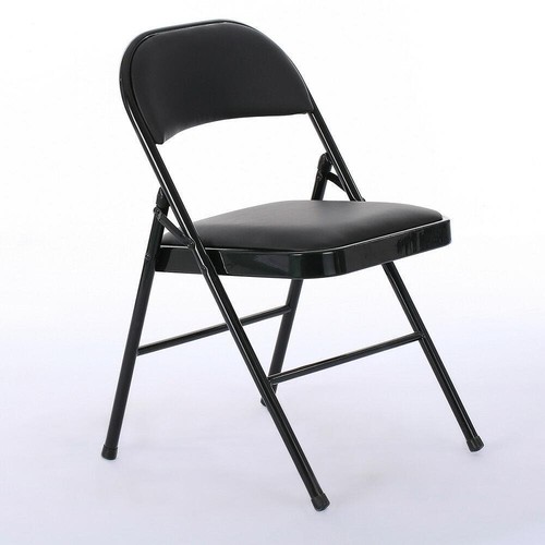 (6 Pack) Folding Stackable Chairs Padded Seat -Office Home Event Wedding Party - Picture 7 of 8