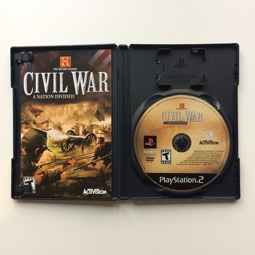 History Channel - Civil War: A Nation Divided (Sony PlayStation 2, 2006) CIB PS2 - Picture 2 of 3