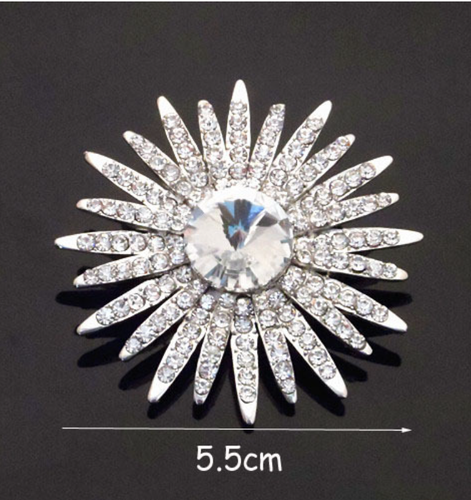  Mode Brosche Strass Kristall Diamant Hochzeit Pinsel Pin mit Geschenktüte UK - Bild 5 von 53