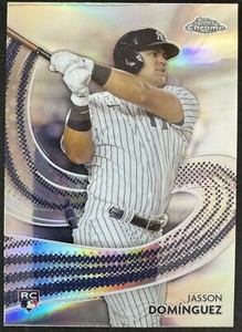 2024 Topps Chrome Jasson Dominguez #S-21 Strokes Insert RC NY Yankees Rookie