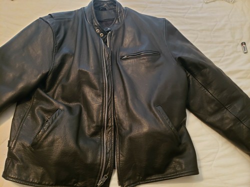 Herren HUDSON schwarze Leder Biker Motorrad Jacke Gr. 46 live to ride! - Bild 2 von 11