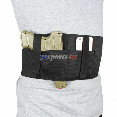 Tactical Gun Holster Concealed Carry Belly Band Holster with Mag Pouch for Glock - Picture 2 of 8