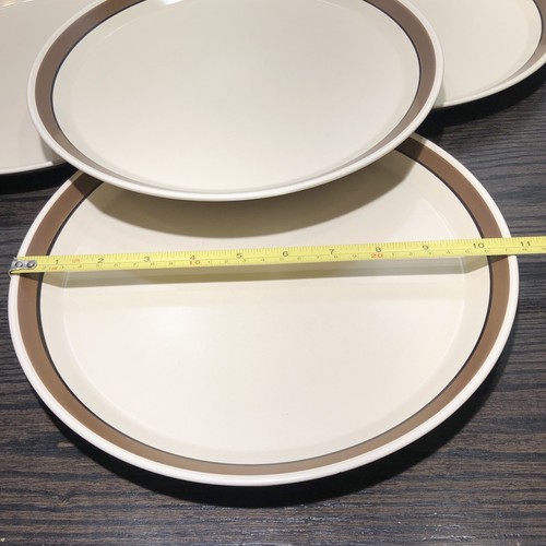 "Juego de (4) platos de cena de 10 3/4"" MIKASA Spectrum Café Au Lait 7703 *PRÍSTINO*" - Imagen 10 de 12