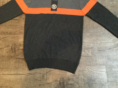 Street Rules Clothing Co | Boys Size 14/16 Pullover Sweater Hoodie - Gray Orange - Picture 6 of 6