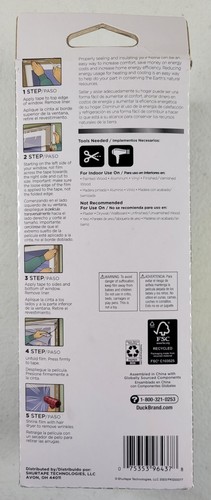 DUCK Max Strength Indoor 84" x 120" Patio Door/XL Window Insulation Kit - Picture 3 of 8