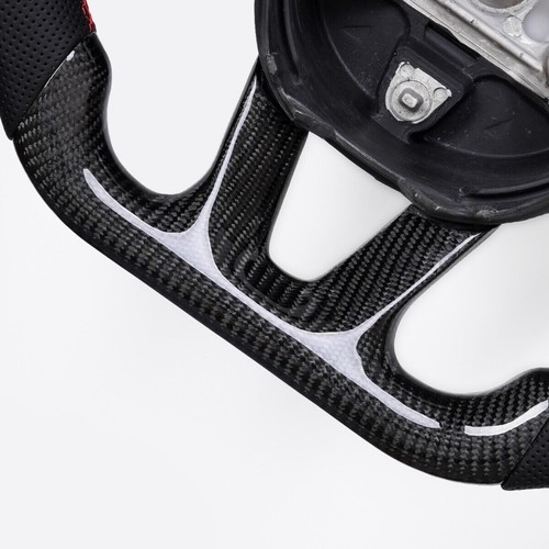 Volante de fibra de carbono real para Charger Challenger Durango 2015-24 con calefacción - Imagen 4 de 10