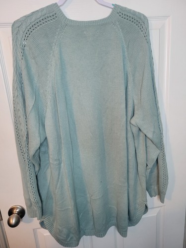 Suéter Sonoma 3x Mujer Plus Tejido Azul Manga Larga Pullover - Imagen 7 de 7