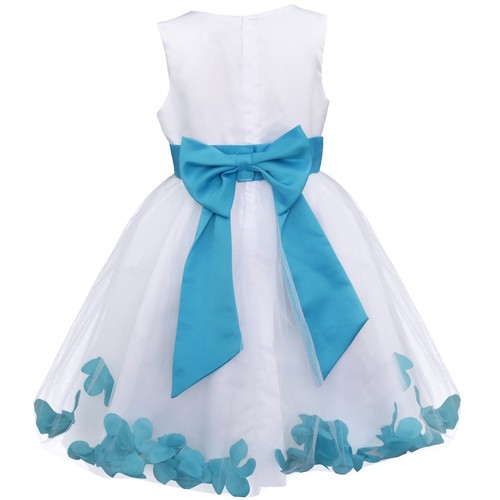 Flower Girls Dress Rose Petal Party Wedding Bridesmaid Gown Graduation Birthday - Picture 51 of 56